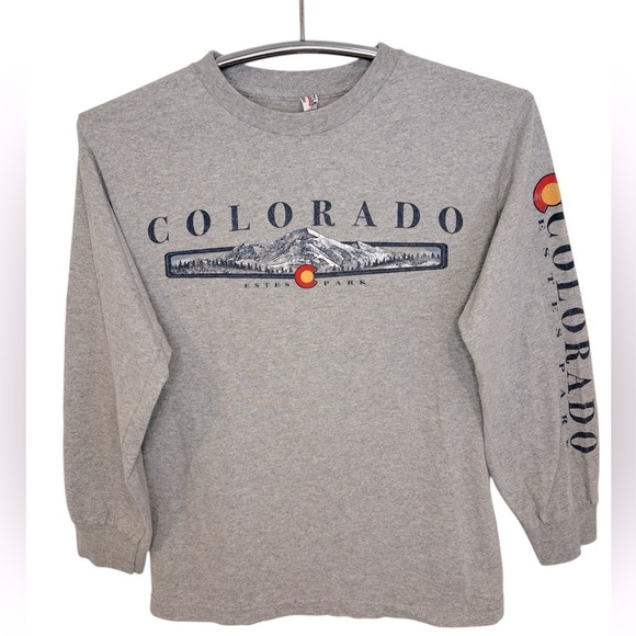 Alstyle Other - Gray Colorado Long Sleeve Shirt, Youth Small